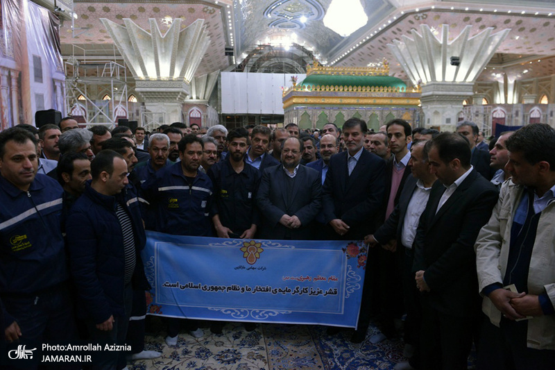 تجدید میثاق مسئولان وزارت کار و نمایندگان جامعه کارگری با آرمان های حضرت امام(س)