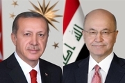 تماس رئیس‌جمهوری ترکیه با همتای عراقی خود