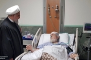 رئیس جمهور از حجت‌الاسلام والمسلمین شهیدی عیادت کرد