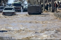 جاری شدن سیل در استان کرمان