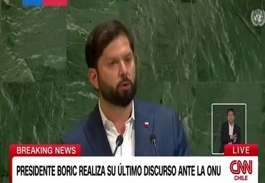 رئیس‌جمهور شیلی: نمی‌خواهم ببینم که نتانیاهو با یک موشک تکه‌تکه می‌شود، دوست دارم او را در دادگاه عدالت ببینم