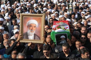 مراسم تشییع حجت الاسلام و المسلمین دکتر احمد احمدی در قم 