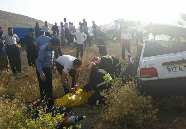 حادثه رانندگی در کرمانشاه سه کشته و یک مصدوم برجا گذاشت