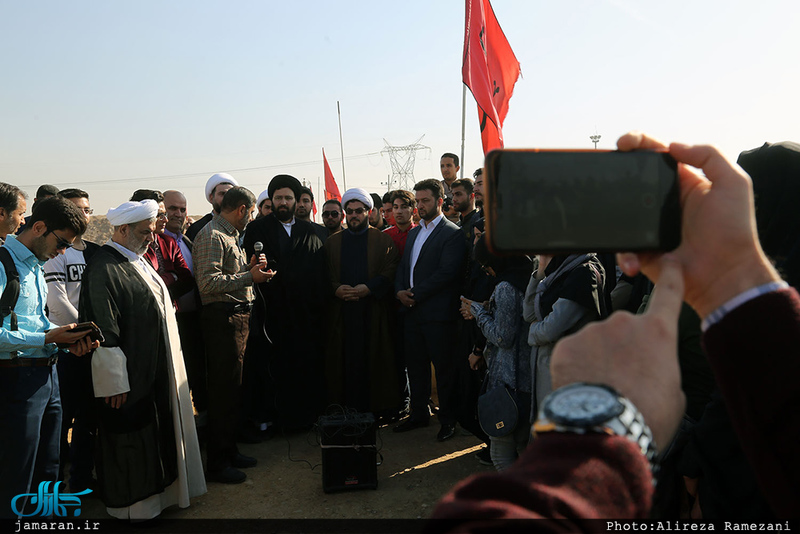 دومین روز سفر سید علی خمینی به استان خوزستان(آبادان و شلمچه)
