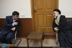 دیدار رئیس و اعضای فراکسیون امید با سید حسن خمینی