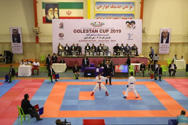 رقابت‌های بین‌المللی کاراته گلستان آغاز شد