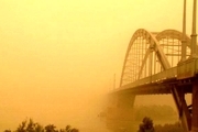 خوزستان را گردوغبار فرا می‌گیرد