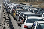 ترافیک نیمه سنگین در جاده چالوس
