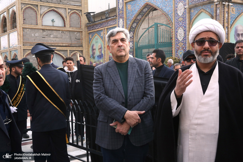 مراسم تشييع شهيد درياسالار علی شمخانی در امام زاده صالح (ع)