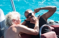 اوباما اسکی روی آب