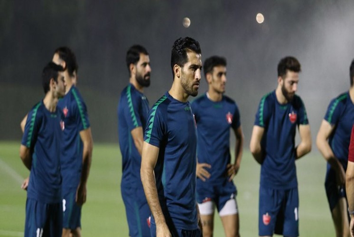 حضور بازیکن جدید پرسپولیس و بشار رسن در تمرین سرخ پوشان