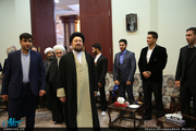 دیدارجمعی از پیشکسوتان و اعضای کمیته مستقل رزم پرثوا با سید حسن خمینی