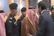 حضور سعد حریری در مراسم استقبال از پادشاه عربستان در ریاض