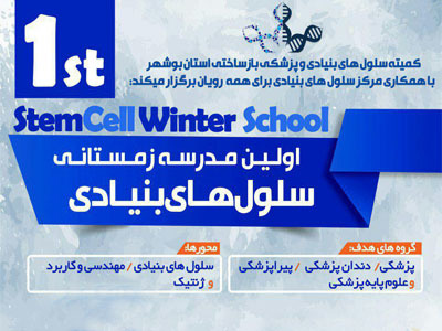 برپایی نخستین مدرسه زمستانی سلول های بنیادی در استان بوشهر