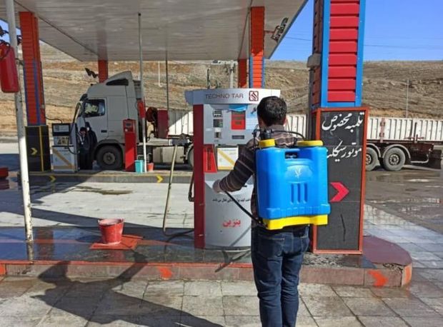 جایگاه‌های عرضه سوخت کردستان روزانه گندزدایی می‌شود