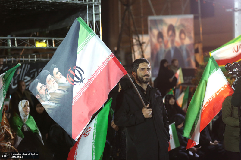 چهل و چهارمین شب اجتماع پرشور مردم در صادقیه