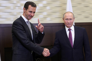 دیدار بشار اسد و پوتین در لاذقیه