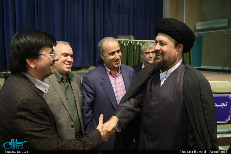 دیدار وزیر ورزش و جوانان و جمعی از ورزشکاران با سید حسن خمینی 