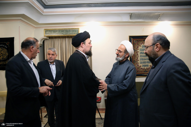 حضور سید حسن خمینی در منزل مرحوم زهرا شجاعی