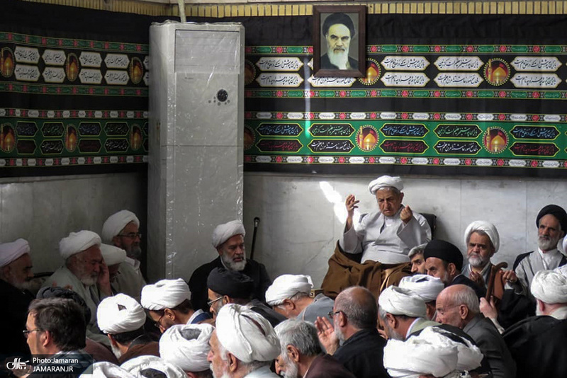 مراسم عزاداری شهادت حضرت امام حسن عسکری(ع) در دفتر آیت الله العظمی صانعی