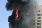 آتش سوزی یک واحد اقامتی در دست ساخت در مشهد