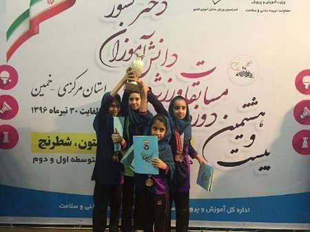 تیم دانش آموزی دختر خوزستان مقام سوم مسابقات تنیس دانش آموزی را کسب کرد
