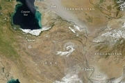 عکس ناسا از طوفان گرد و خاک اخیر در شرق ایران و افغانستان