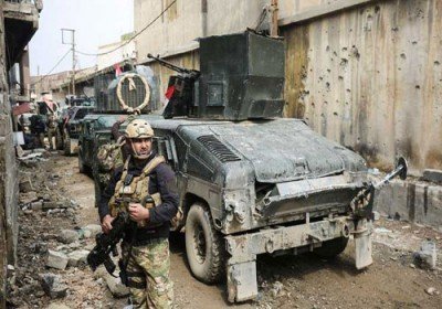 عملیات نیروهای عراقی در خیابان‌های تنگ موصل قدیم 
