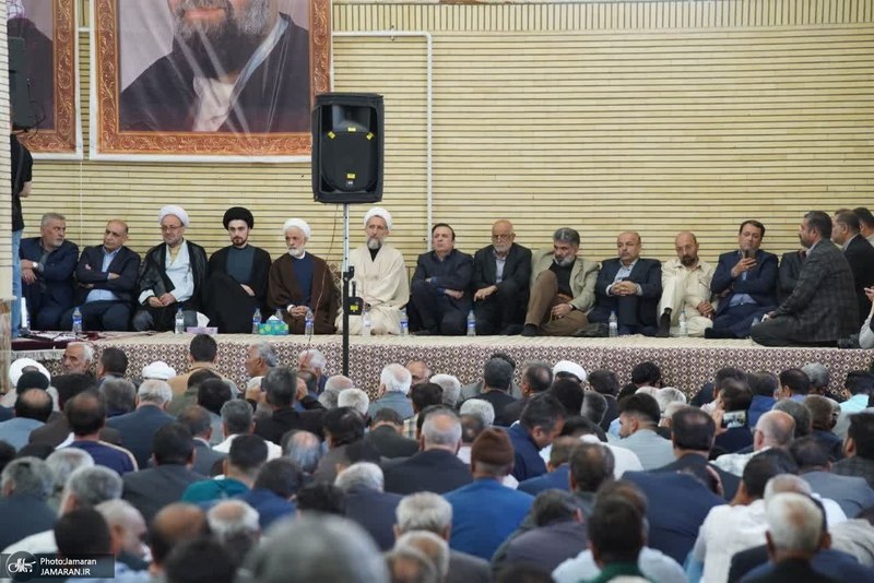 مراسم سی و هفتمین سالگرد بزرگداشت امام خمینی (س) در روستای خیارج استان قزوين