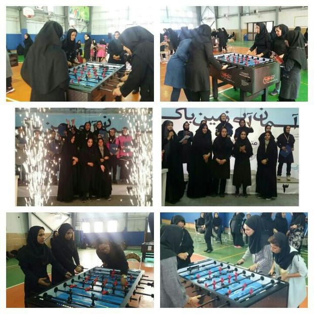 تیم های برتر مسابقات فوتبال روی میز زنان تهران معرفی شد