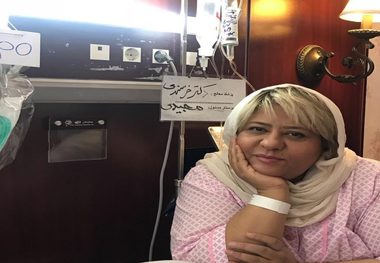 
رابعه اسکویی در بیمارستان بستری شد +عکس