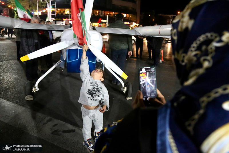 نصب و استقرار پهباد مهاجر 6 در سه راه قیطریه