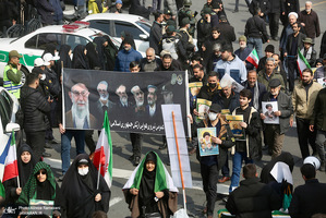 تشییع پیکرهای مطهر فرماندهان عالی‌رتبه نیروهای مسلح و جمعی از شهدای مردمی-1