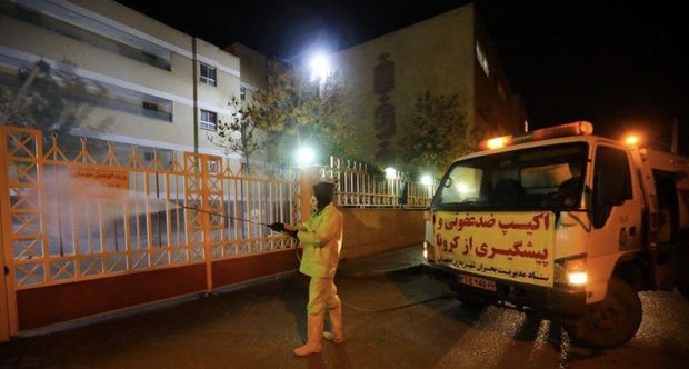 معابر پایتخت با کمک سپاه پاسداران ضد عفونی می‌شود