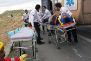 ۱۵۷ مجروح حادثه خروج قطار از ریل به بیمارستان‌های زاهدان منتقل شدند