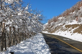 برف و باران در راه گیلان