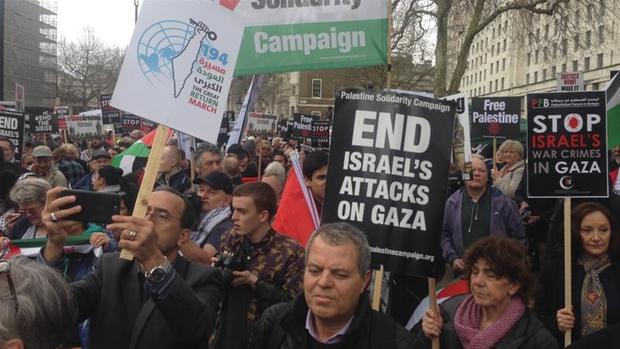 تصاویر/ فریاد «فلسطین را آزاد کنید» در خیابان های لندن