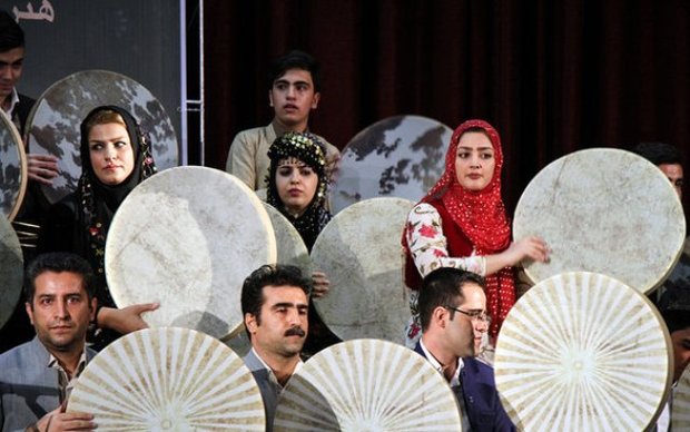 هفتمین جشنواره سراسری'دف نوایی رحمت'در سنندج به کار خود پایان داد