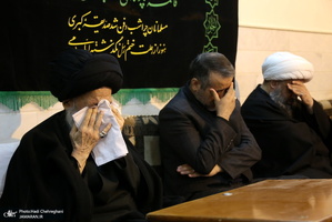 عزاداری در بیوت مراجع عظام تقلید و علما در سالروز شهادت حضرت فاطمه(س)
