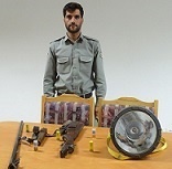 دستگیری یک متخلف به جرم شروع به شکار آهو در منطقه شکارممنوع فیله خاصه زنجان