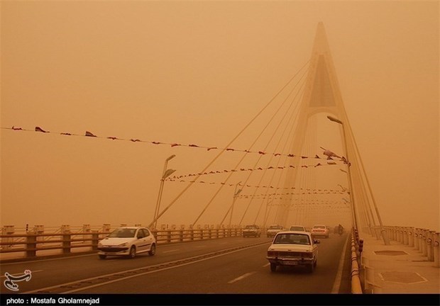 میزان گرد و غبار در هوای خوزستان اعلام شد آلودگی هوای سوسنگرد ۹۶۵ میکروگرم