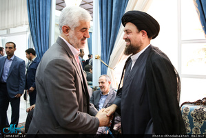 دیدار اعضای شورای اسلامی شهر تهران با سید حسن خمینی