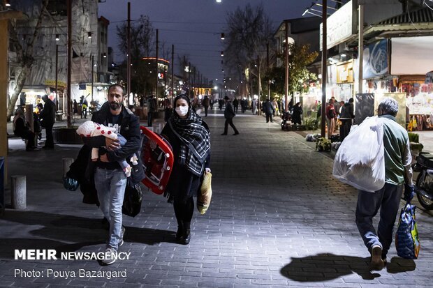 سیرنزولی مبتلایان کرونا در تهران به دلیل کاهش تردد ایام نوروز است