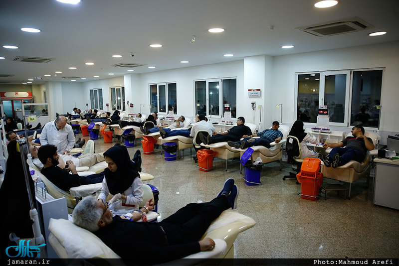 اهدای خون در شب احیاء بیست و سوم ماه مبارک رمضان