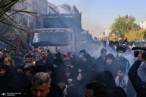 تشییع پیکرهای 110 شهید گمنام دفاع مقدس در تهران - 2