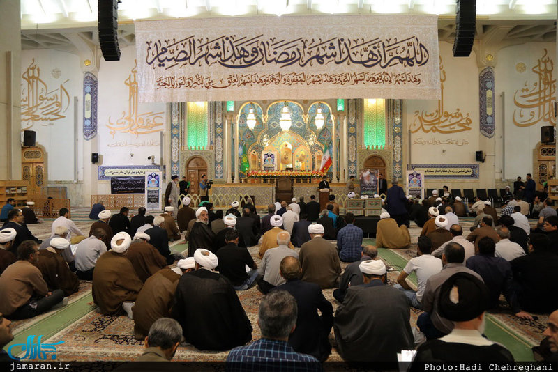 مراسم بزرگداشت حجت الاسلام و المسلمین دکتر احمدی در شبستان امام خمینی حرم حضرت معصومه