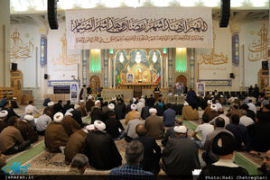 مراسم بزرگداشت حجت الاسلام و المسلمین دکتر احمدی در شبستان امام خمینی حرم حضرت معصومه