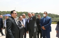 محمد وسام المرتضی، وزیر فرهنگ لبنان از منطقه فرهنگی و گردشگری عباس آباد دیدن کرد (5)