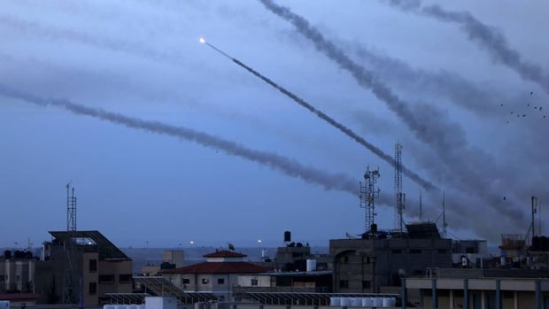 حمله موشکی به سرزمین های اشغالی از شمال نوار غزه 