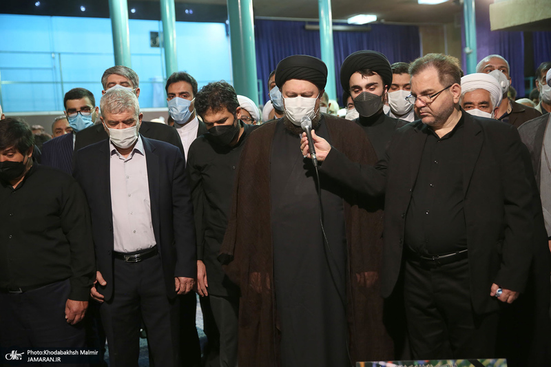 مراسم تشییع حجت الاسلام و المسلمین محتشمی پور در حسینیه جماران